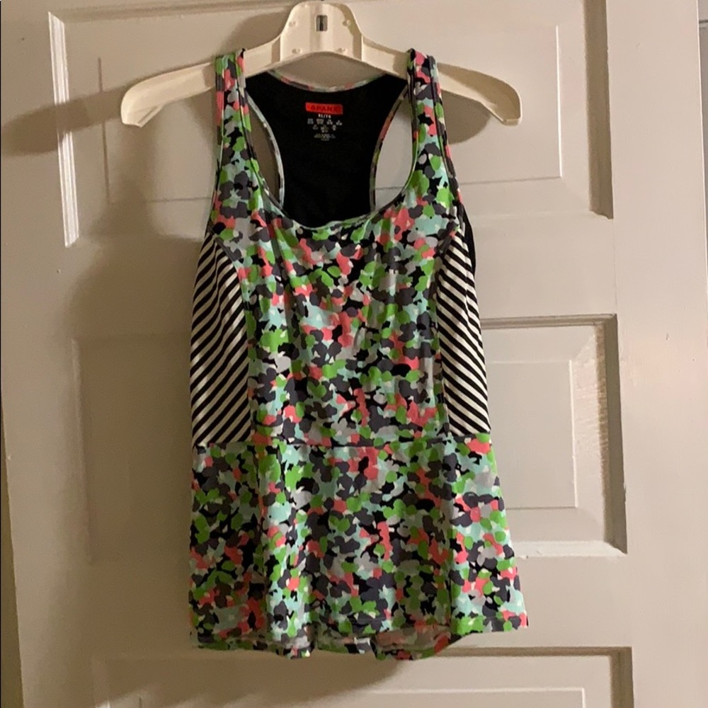 SPANX peplum style workout shirt